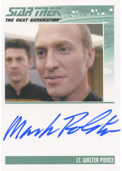 Star Trek TNG Heroes & Villains Autograph Card Mark Rolston as Lt. Walter Pierce