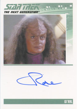 Star Trek TNG Heroes & Villains Autograph Card Cristine Rose as Gi ral