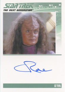 Star Trek TNG Heroes & Villains Autograph Card Cristine Rose as Gi ral
