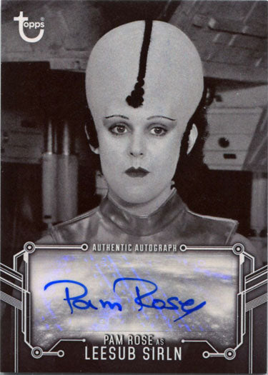 Star Wars Black & White Autograph Pam Rose as Leesub Sirln