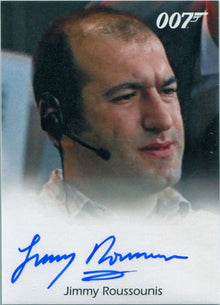 James Bond Archives 2017 Final Autograph Card Jimmy Roussounis as Technician