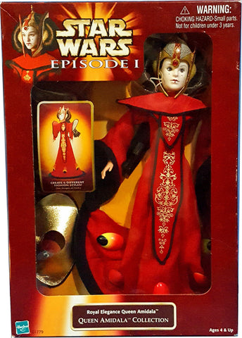 1998 Hasbro Star Wars Episode 1 Royal Elegance Queen Amidala Action Figure Doll 12 Inch