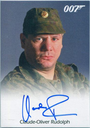 James Bond Archives 2017 Final Autograph Card Claude-Oliver Rudolph Akakievich