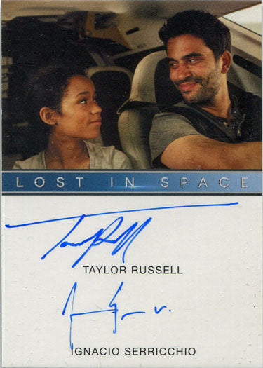 Netflix Lost in Space Season 1 Dual Autograph Card Taylor Russell  I. Serricchio