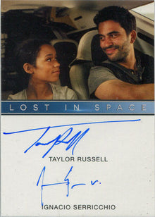 Netflix Lost in Space Season 1 Dual Autograph Card Taylor Russell  I. Serricchio