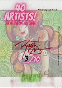 5finity 2022 40 Artists! Sketch Card Rusty Gilligan