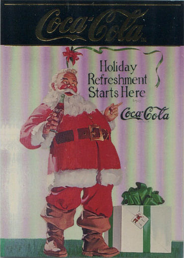 Coca-Cola Series 4 Santa Claus Chase Card S-33 Holiday Refreshment Starts Here
