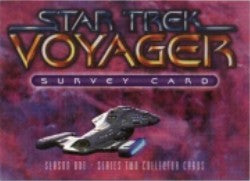 Star Trek Voyager Season 1 Series 2 Survey Card