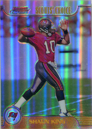 Bowman Chrome Football 1999 Scouts Choice Refractor Card SC21 Shaun King