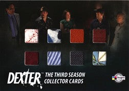 Dexter Season 3 SDCC 2010 8 Swatch Costume Card Version 2