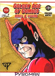 Golden Age of Comics Guillaume Prevost SDCC 2010 Sketch Card