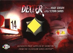 Dexter Season 3 SDCC 2010 Crime Scene Number Prop Card
