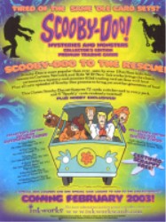 Scooby-Doo Mysteries & Monsters Trading Card Sell Sheet