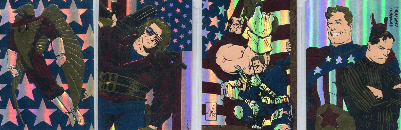 Creators Universe All American Universe Complete 4 Chase Card Set