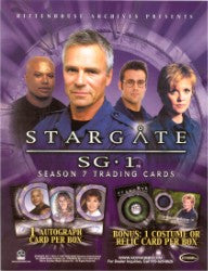 Stargate SG-1 Season 7 Trading Card Sell Sheet