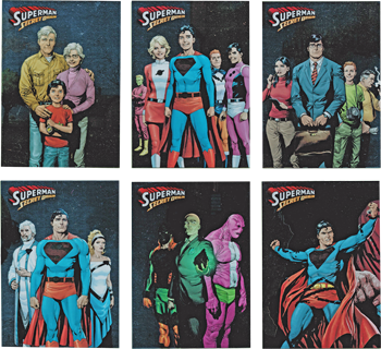 Superman The Legend Secret Origin Complete 6 Card Foil Chase Set