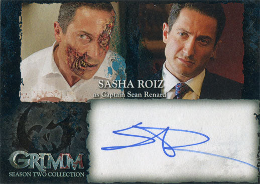 Grimm Season 2 Autograph Card SRA Sasha Roiz as Captain Sean Renard