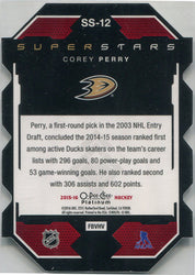 O-Pee-Chee Platinum Hockey 2015-16 Superstars Die Cut Card SS-12 Corey Perry