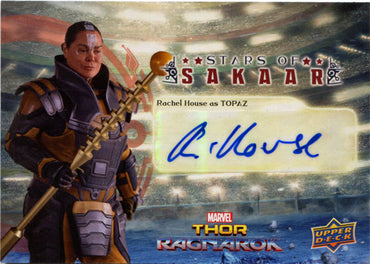 Thor Ragnarok Movie SS-2 Autograph Card signed by Rachel House as Topaz