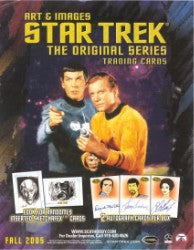 Art & Images of Star Trek the Original Series Trading Card Sell Sheet