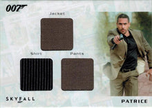 James Bond Autographs & Relics STC1 Costume Card Ola Rapace as Patrice