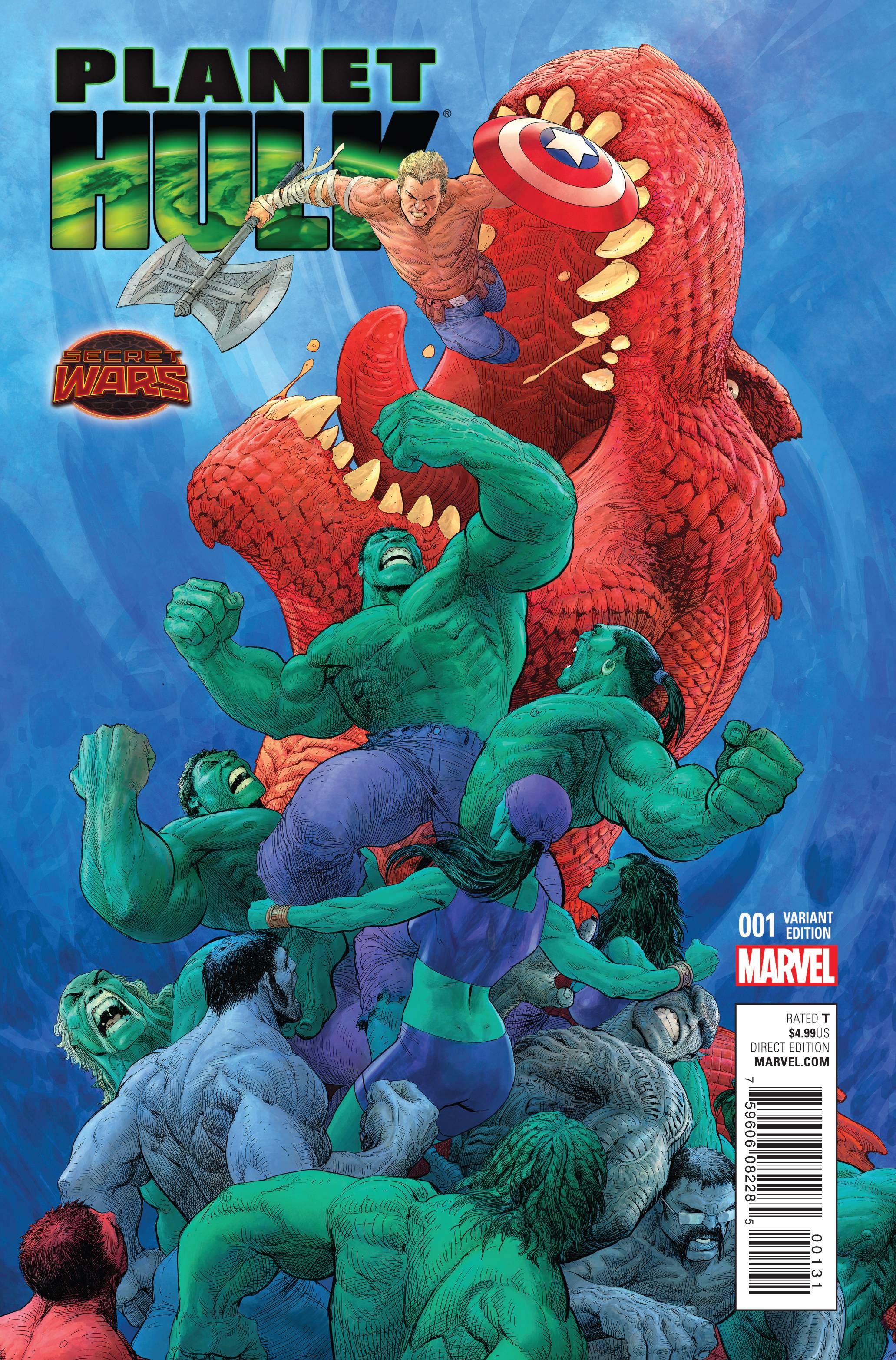 Planet Hulk 1 Var B Comic Book NM