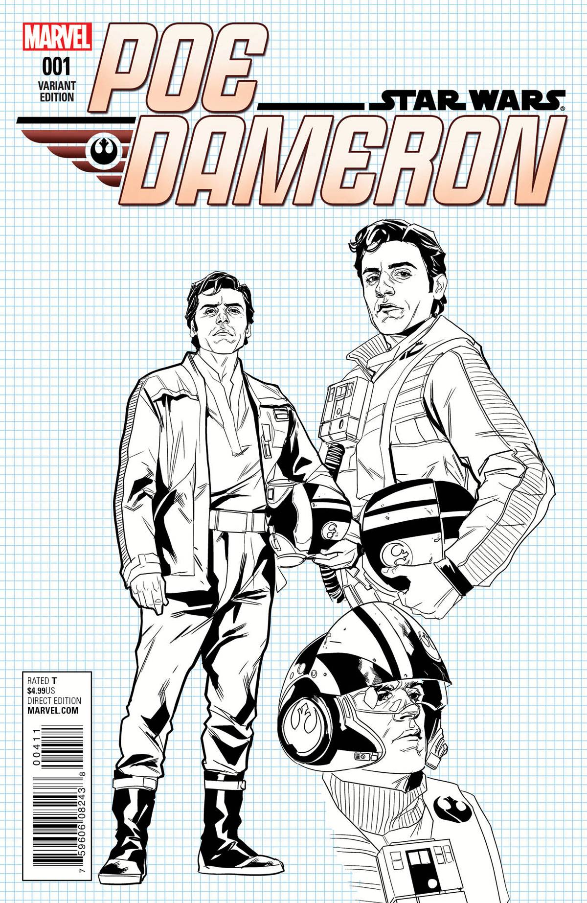 Poe Dameron 1 Var F Comic Book NM