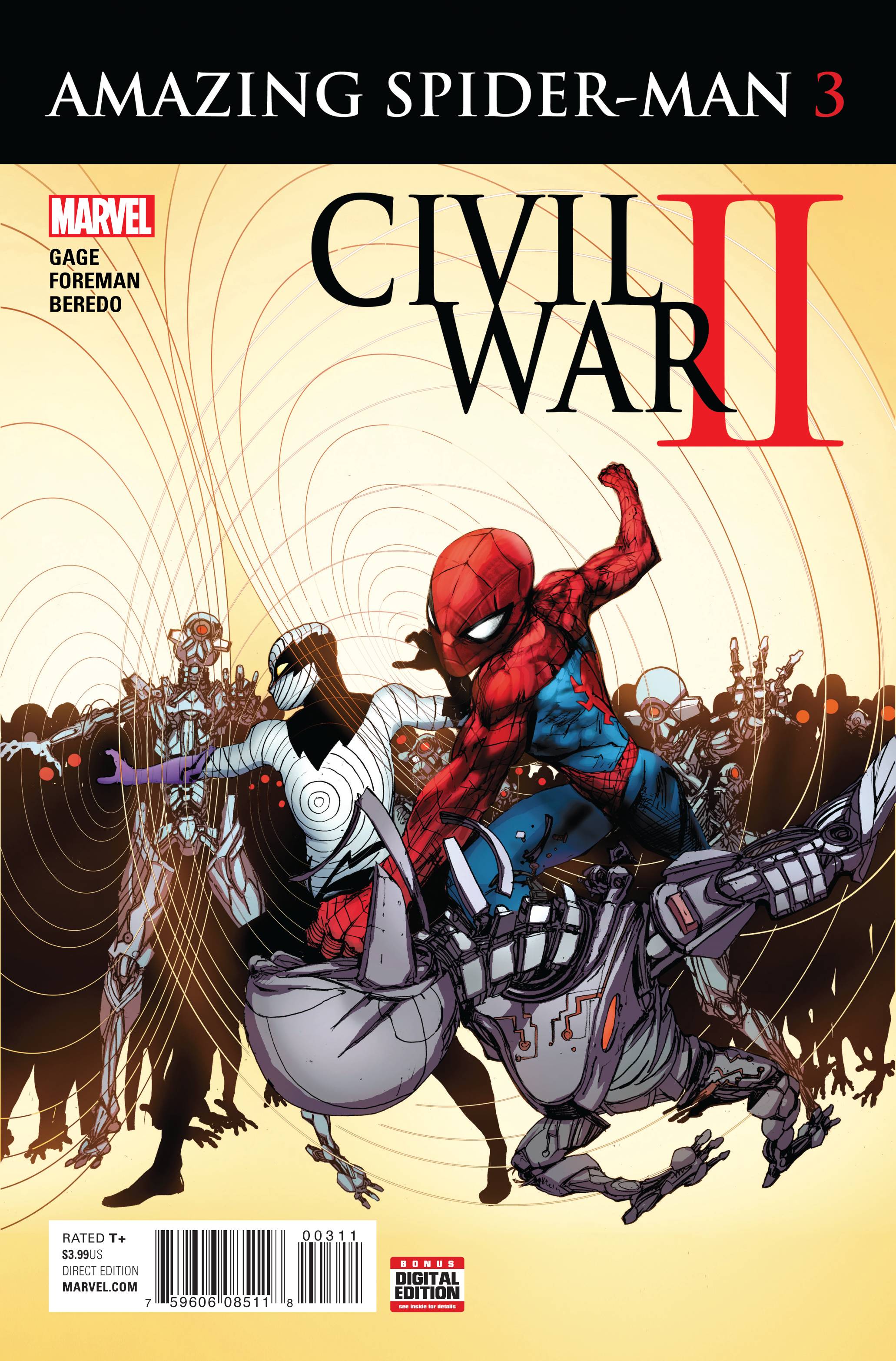 Civil War II: Amazing Spider-Man 3 Comic Book NM