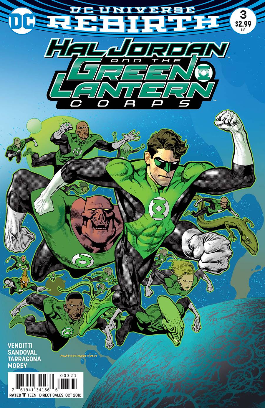 Hal Jordan & the Green Lantern Corps 3 Var A Comic Book NM