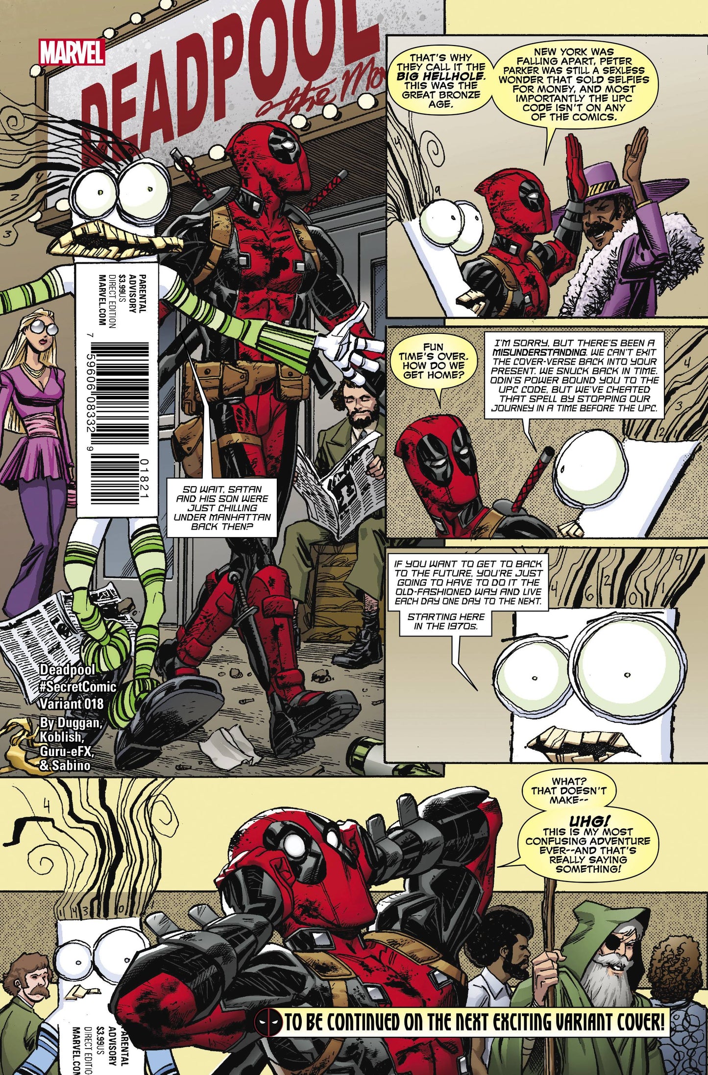 DEADPOOL #18 KOBLISH SECRET COMIC VAR
