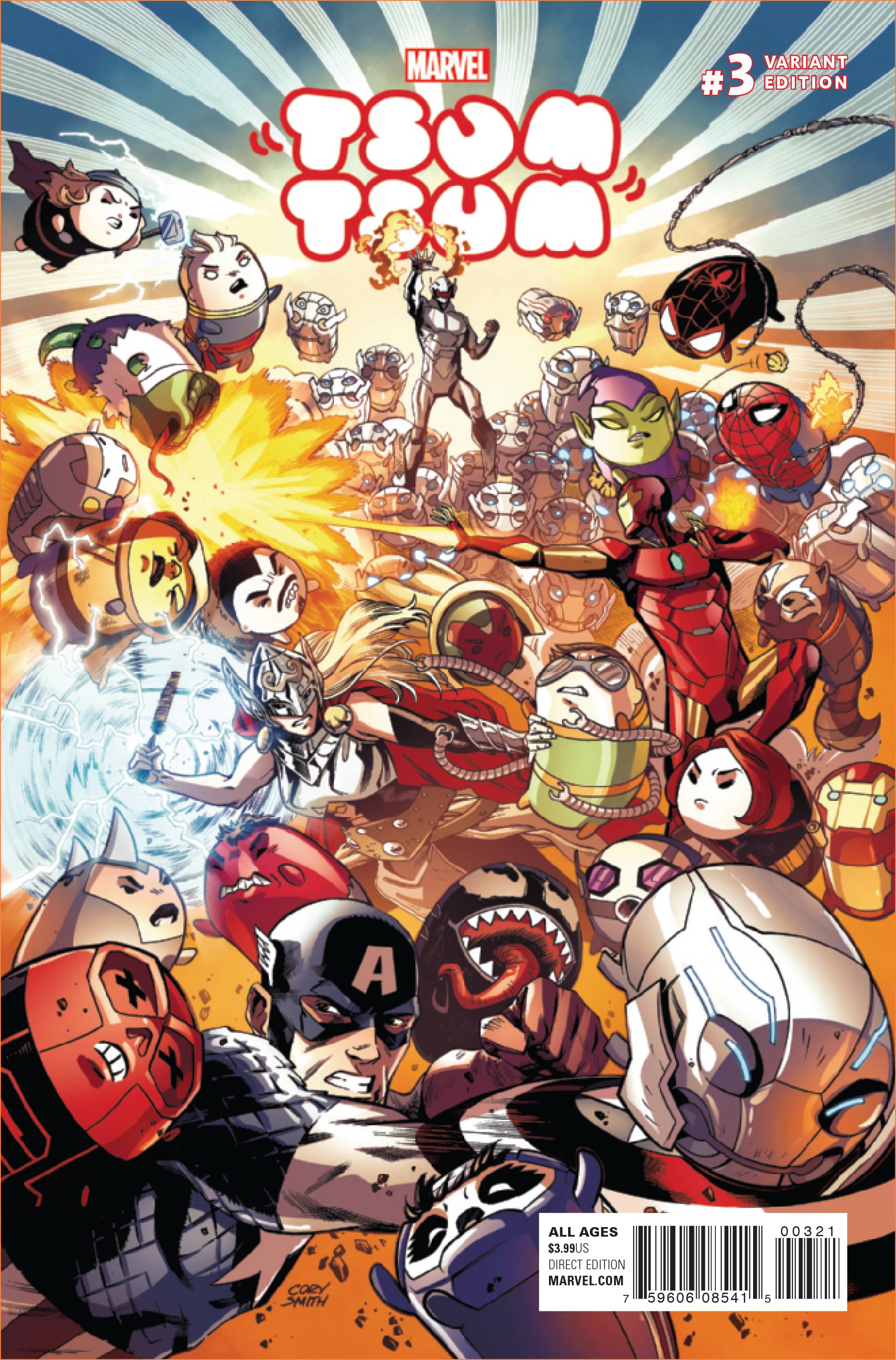 Marvel Tsum Tsum 3 Var B Comic Book NM