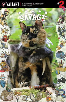 Savage (Valiant) 2 Cover C Cat Cosplay Variant