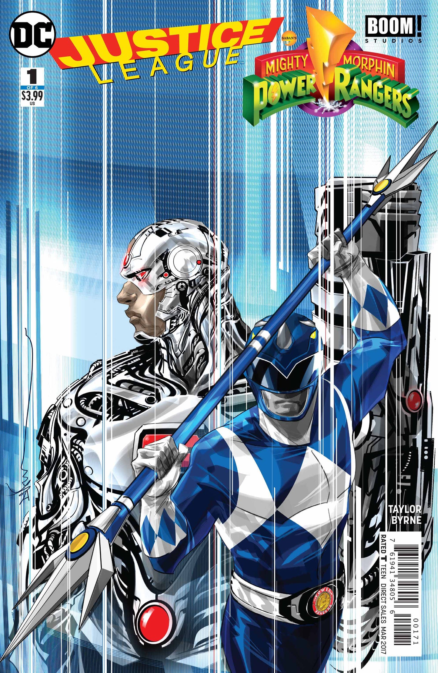 Justice League/Power Rangers 1 Var G Comic Book NM