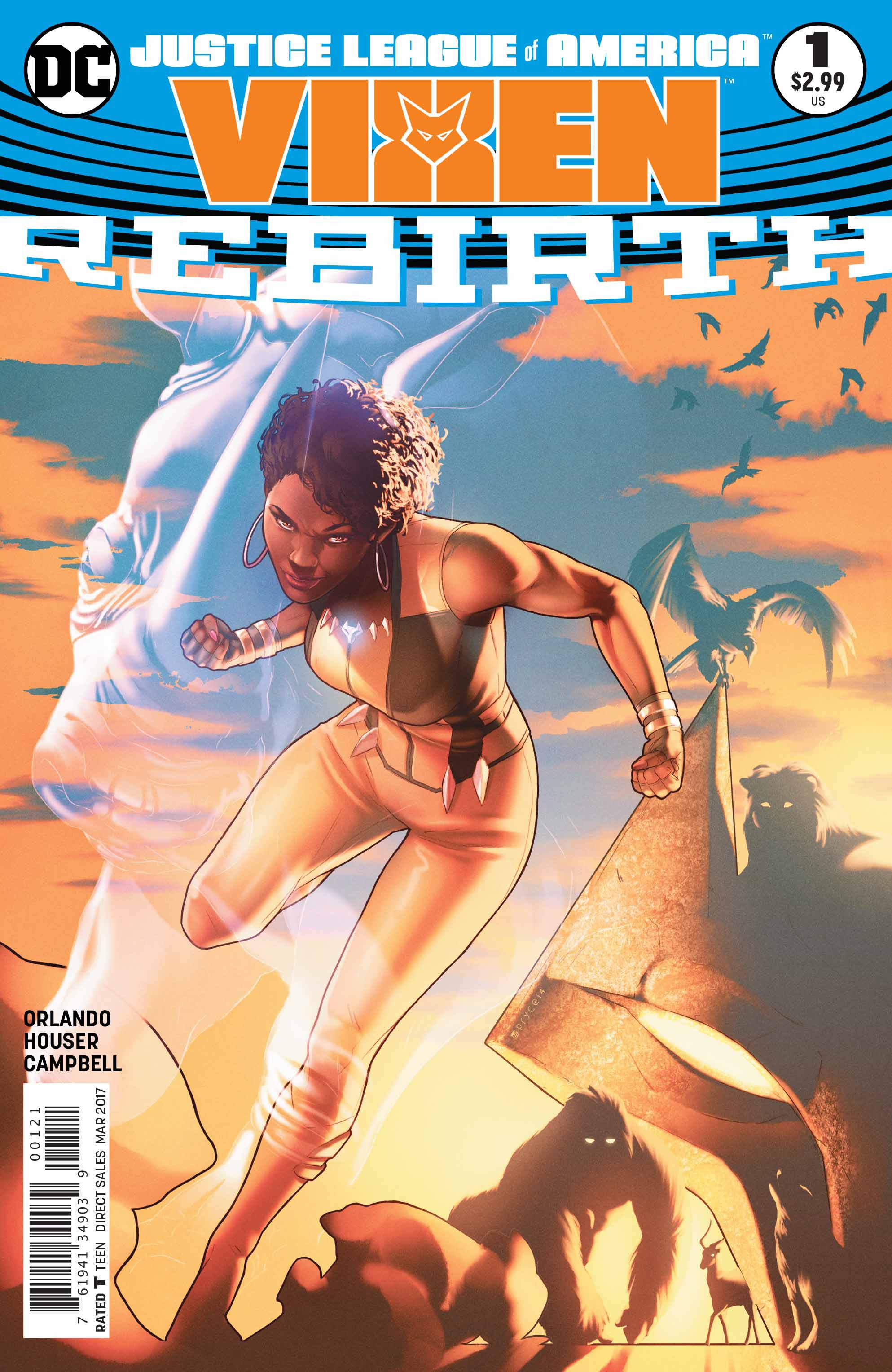 Justice League of America: Vixen—Rebirth 1 Var A Comic Book NM