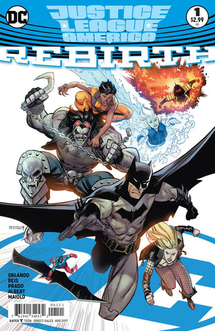 Justice League of America: Rebirth 1 Var A Comic Book NM