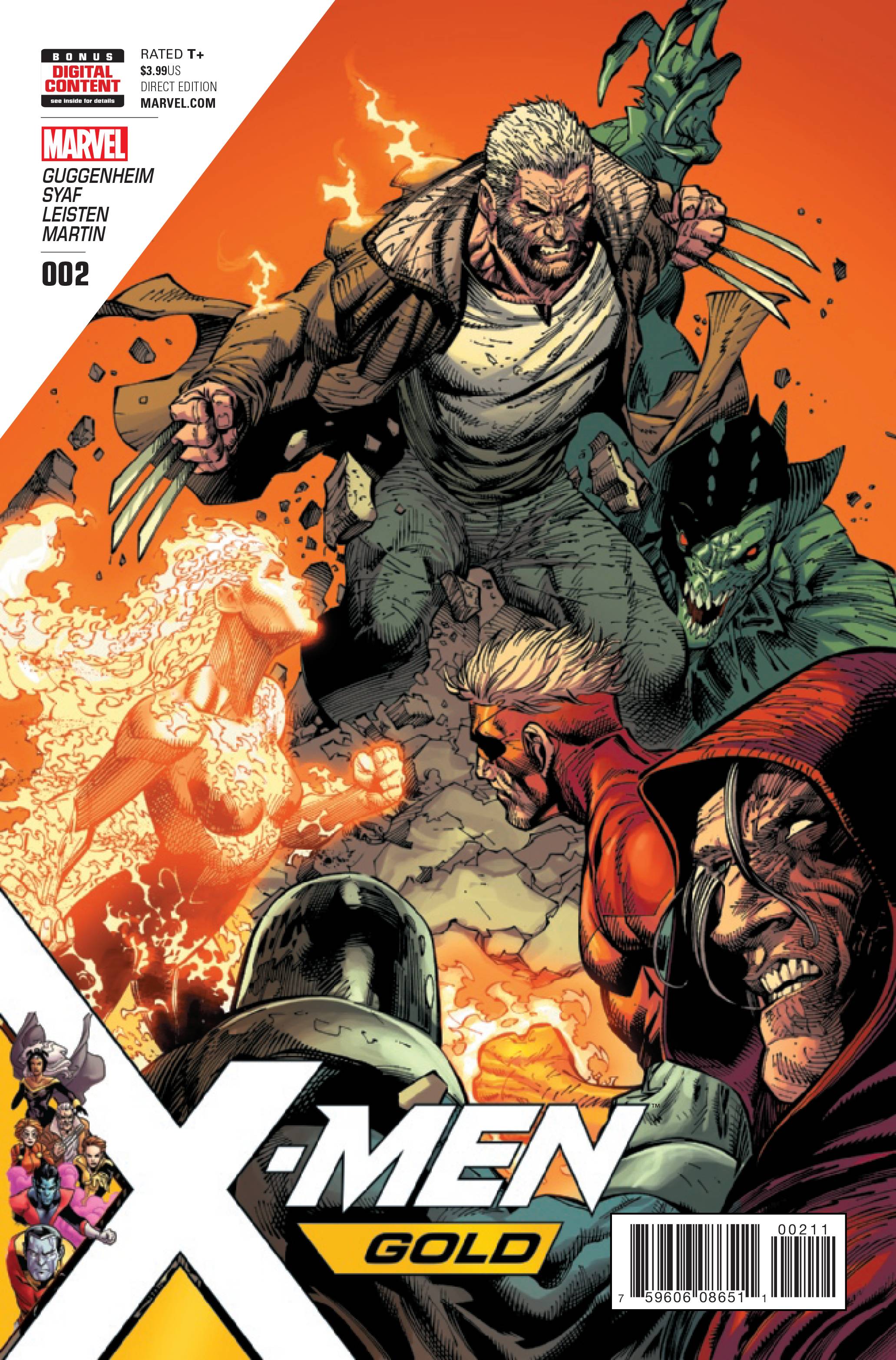 X-Men: Gold (2nd Series) 2 Comic Book NM