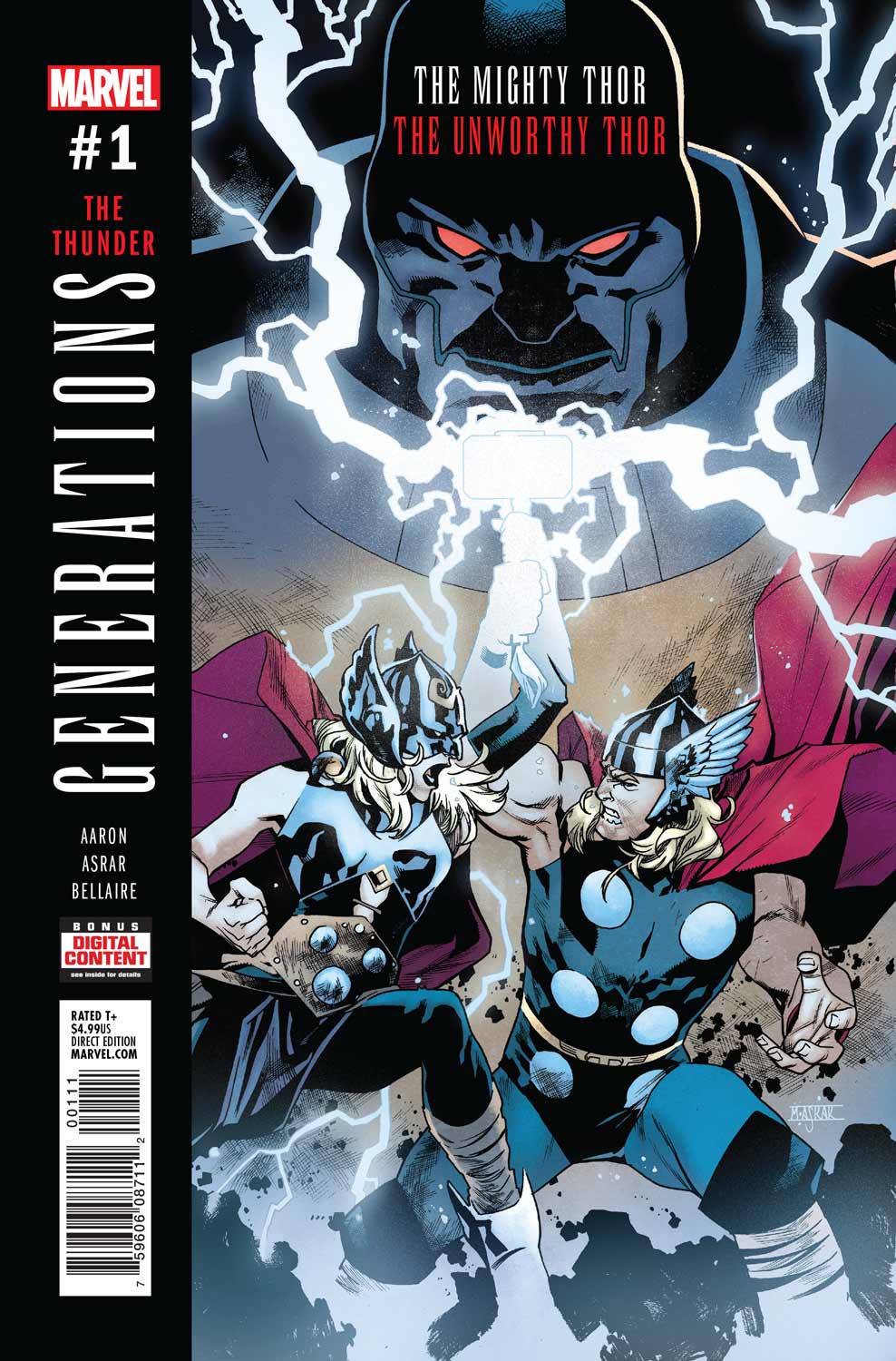 Generations: The Unworthy Thor & The Mighty Thor 1 Comic Book NM