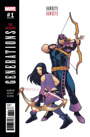 Generations: Hawkeye & Hawkeye 1 Var A Comic Book NM