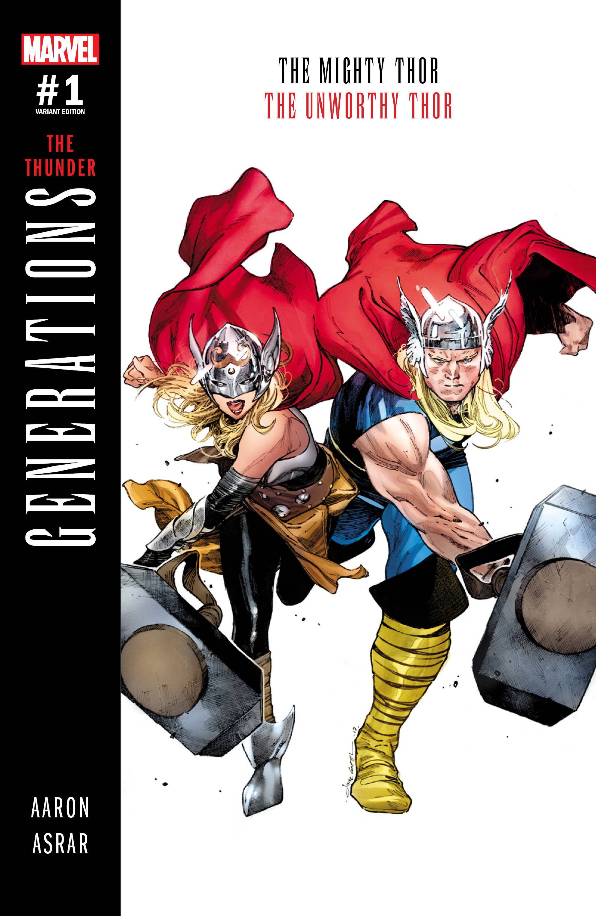 Generations: The Unworthy Thor & The Mighty Thor 1 Var A Comic Book NM