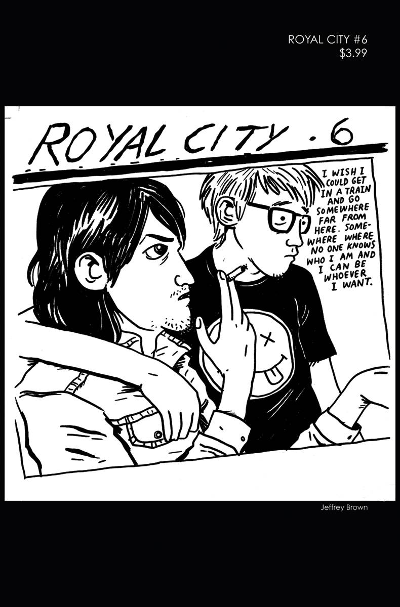 Royal City #6 Jeffrey Brown Black & White 1990s Album Homage Variant