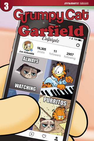 Grumpy Cat/Garfield 3 Var D Comic Book NM