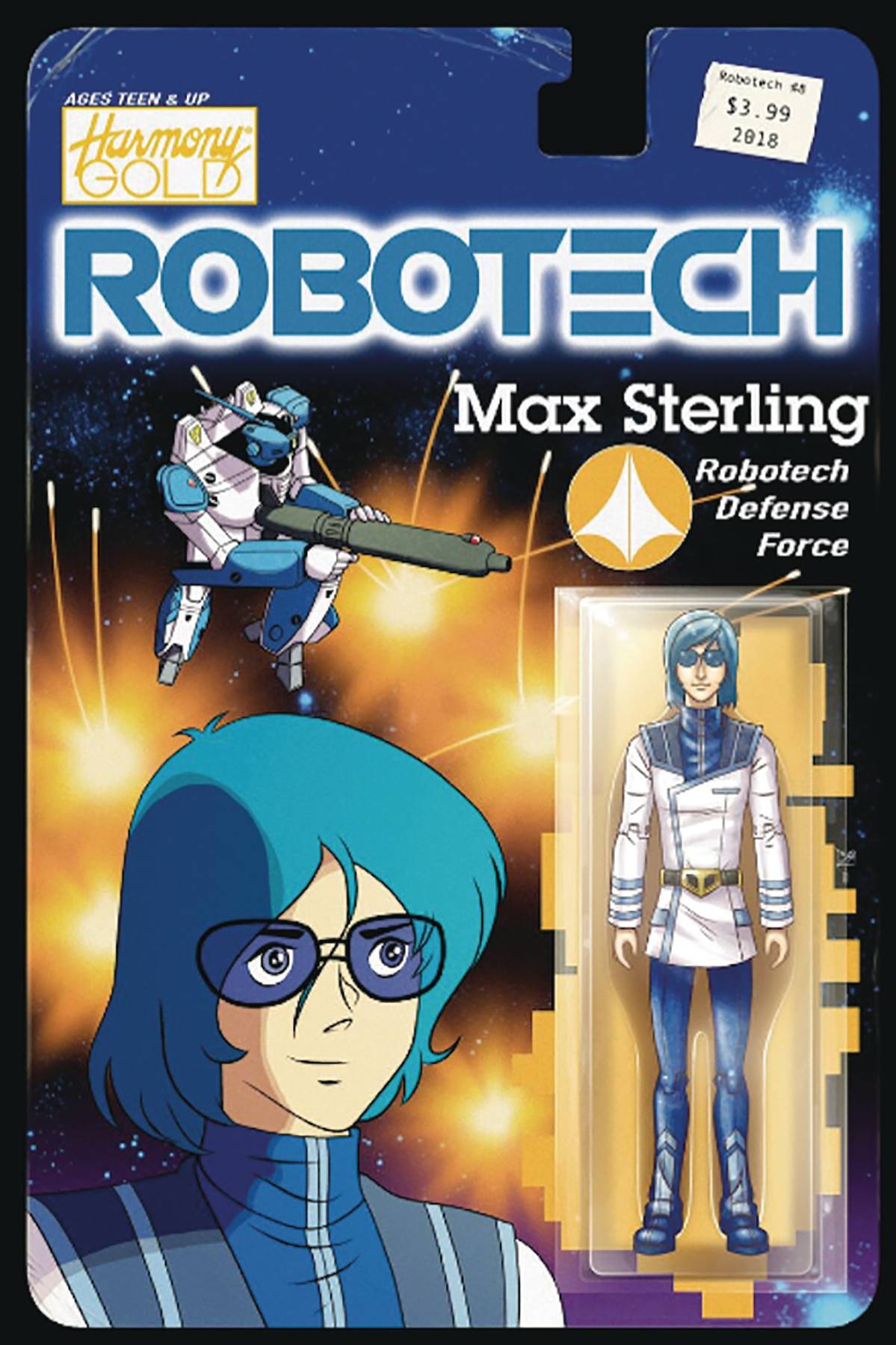 Robotech #8 Cover B Action Figure Variant
