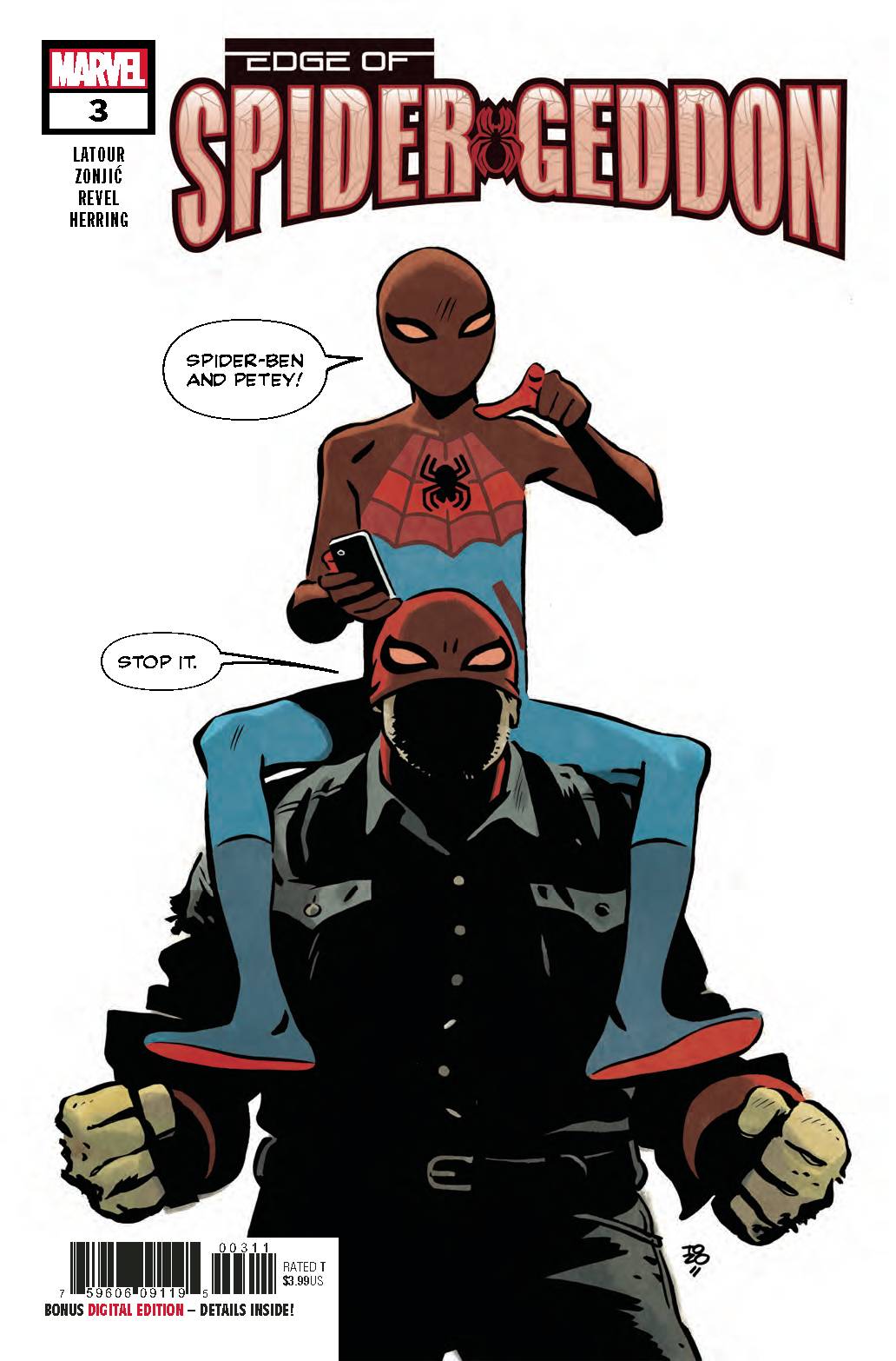 Edge of Spider-Geddon 3 Comic Book NM