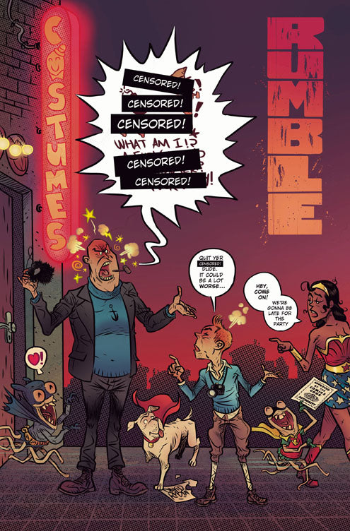 Rumble #7 Cover C Cbldf Charity Variant Censored (Mature)