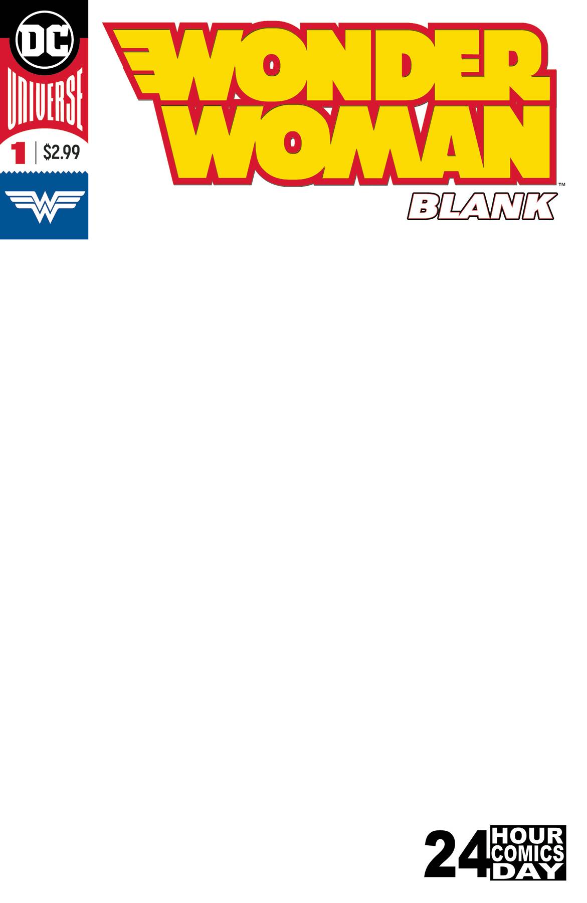 Wonder Woman Blank 1 Comic Book NM