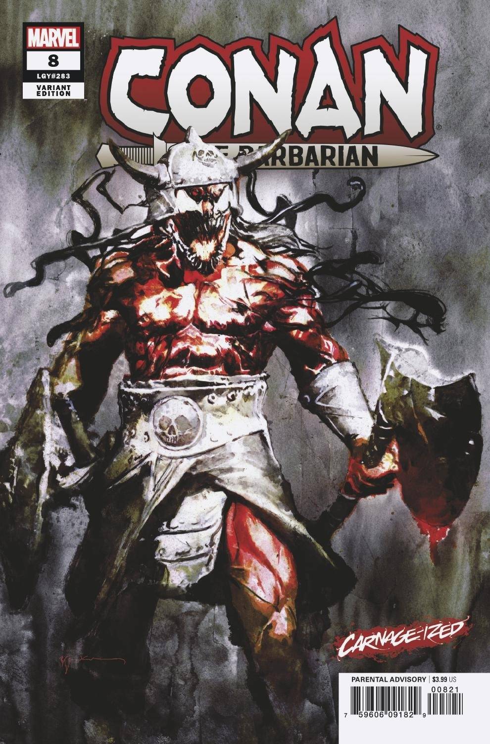 Conan the Barbarian #8 Bill Sienkiewicz Carnage-ized Variant