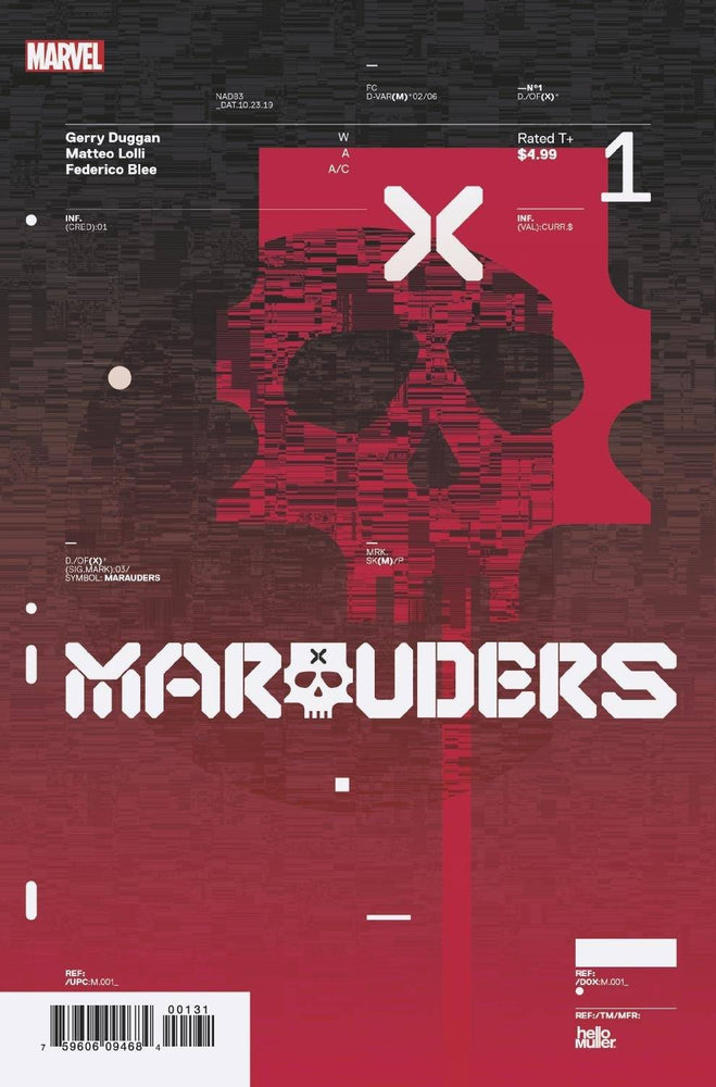 Marauders 1 Var B Comic Book NM