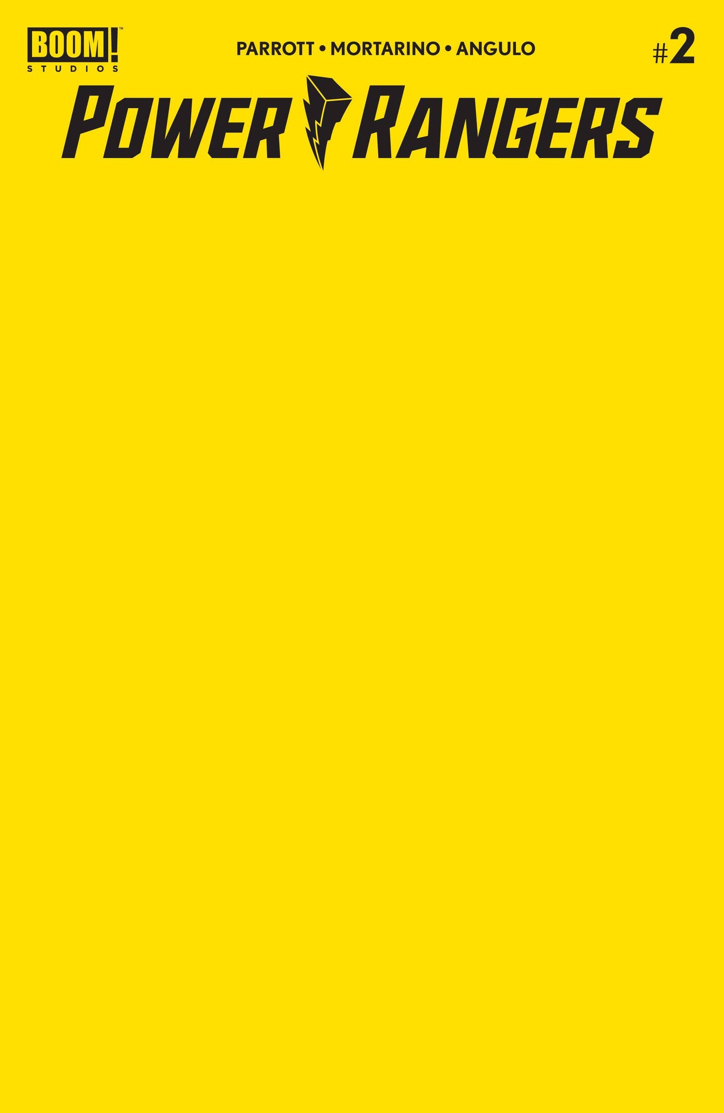 POWER RANGERS #2 CVR C YELLOW BLANK SKETCH (C: 1-0-0)