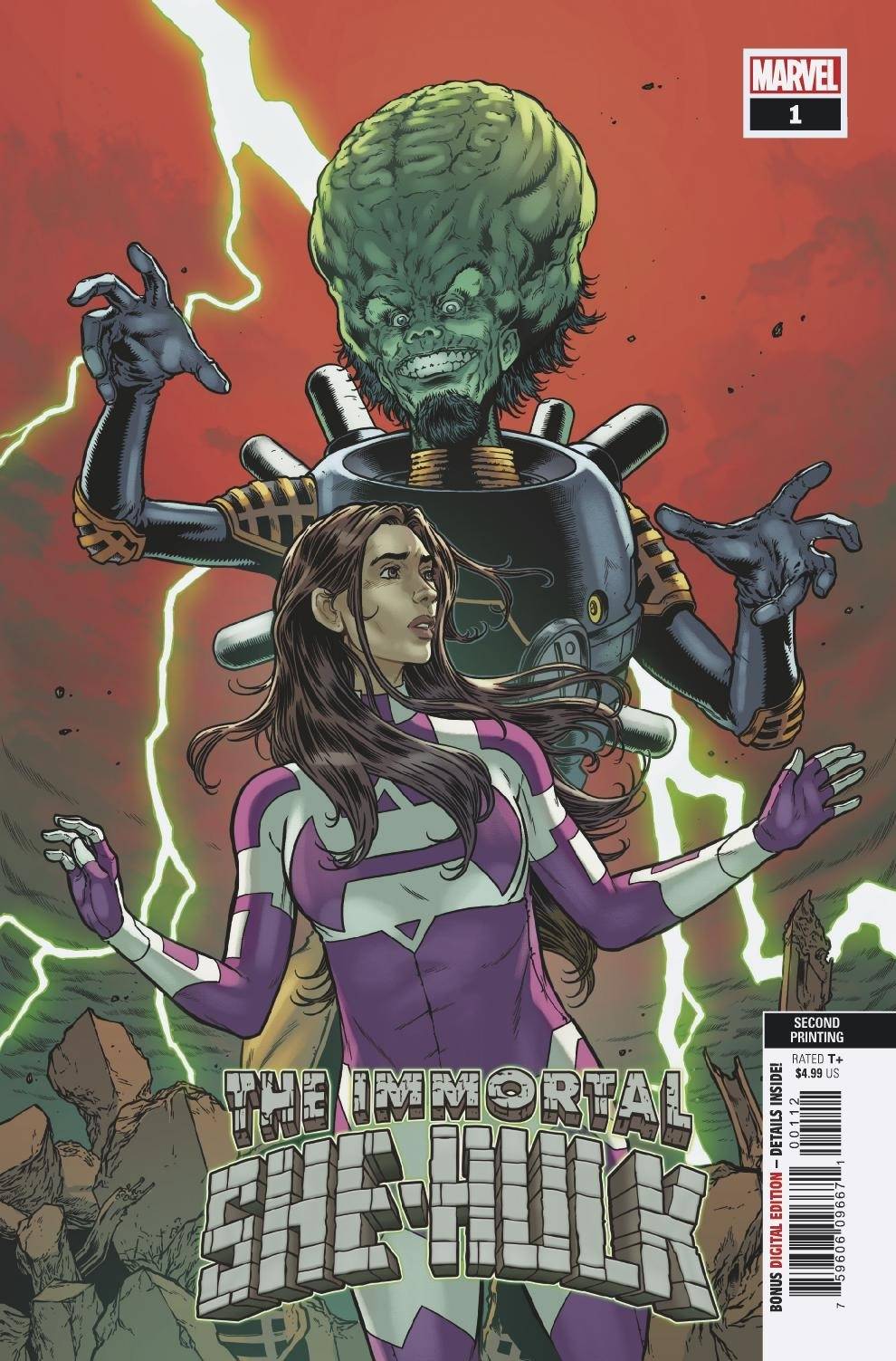 IMMORTAL SHE-HULK #1 2ND PTG DAVIS HUNT VAR