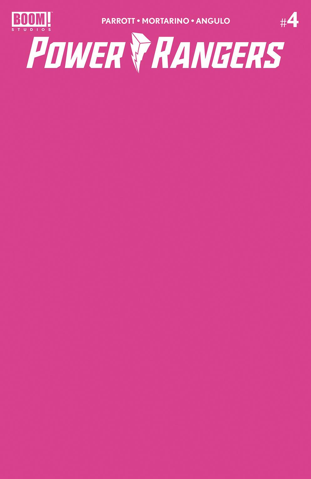 POWER RANGERS #4 CVR C PINK BLANK SKETCH VAR